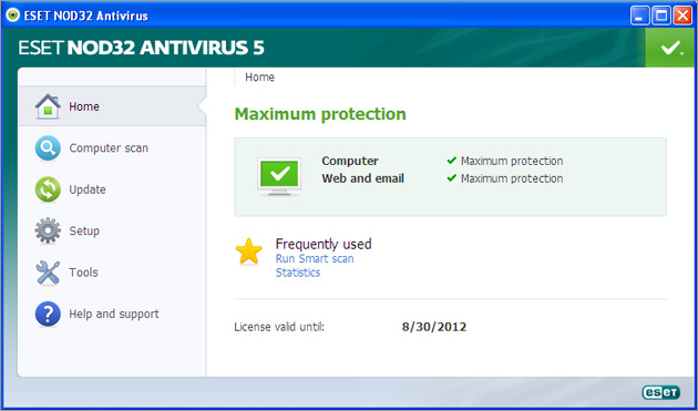 Nod32 antivirüs 5.0